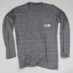 long sleeve t shirt with pocket&back print-g